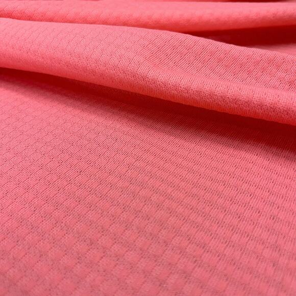 Vintage Fabric Pink 2.75 yards 60” width Solid Textured Square Check - Picture 3 of 6